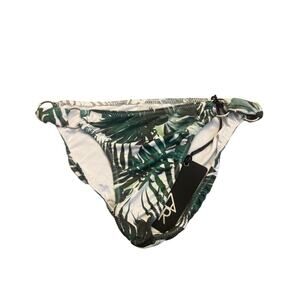 Chaser Green Leaf Tropical Print Bikini Bottom Size M